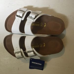 White Arizona Birkenstocks